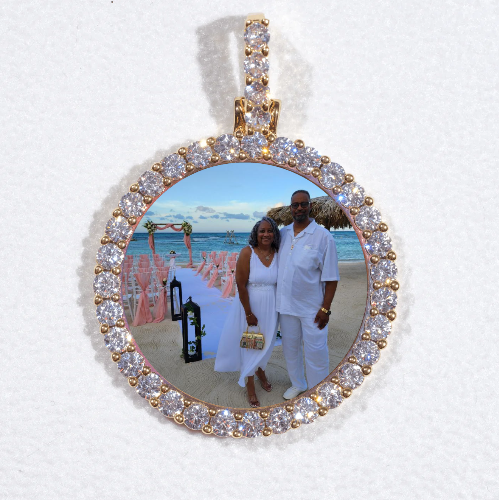 3D CIRCLE CUSTOM PICTURE PENDANT SMALL SIZE
