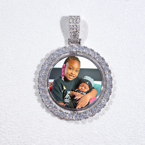 3D Spinning 2-Faced Custom Picture Pendant