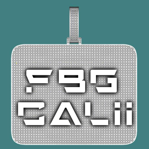 CUSTOM LETTER NECKLACE 3D BIG SQUARE