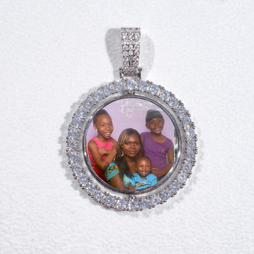 3D Spinning 2-Faced Custom Picture Pendant
