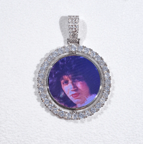 3D Spinning 2-Faced Custom Picture Pendant
