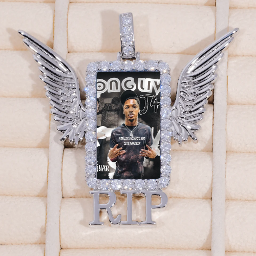 RIP WING 3D CUSTOM PICTURE PENDANT