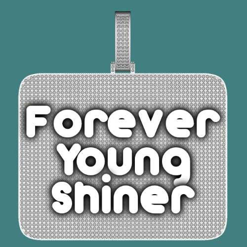 CUSTOM LETTER NECKLACE 3D BIG SQUARE
