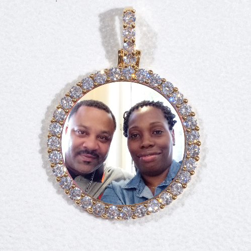 3D CIRCLE CUSTOM PICTURE PENDANT SMALL SIZE