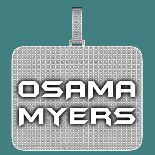 CUSTOM LETTER NECKLACE 3D BIG SQUARE