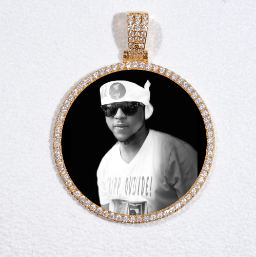 MEDIUM 3D CIRCLE CUSTOM PICTURE PENDANT