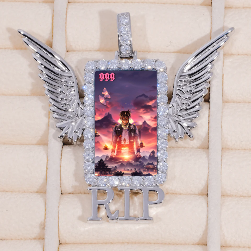 RIP WING 3D CUSTOM PICTURE PENDANT