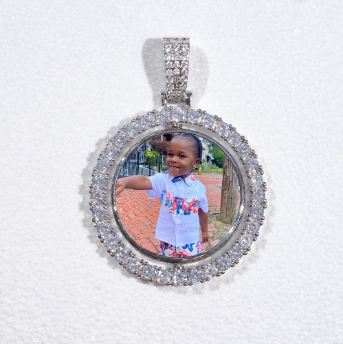 3D Spinning 2-Faced Custom Picture Pendant