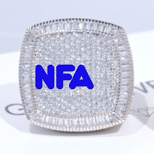 CUSTOM LETTER 3D ICED RING