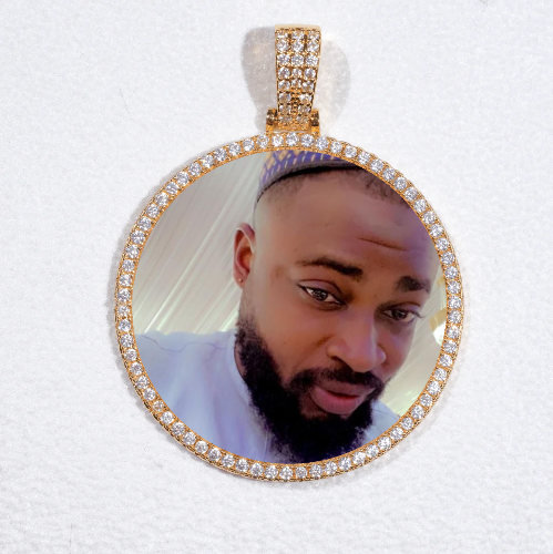 MEDIUM 3D CIRCLE CUSTOM PICTURE PENDANT