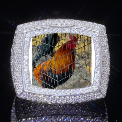 3D CUSTOM PICTURE ICED RING
