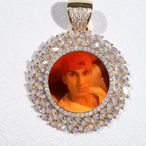 Large 3D Wheat Ear Custom Picture Pendant