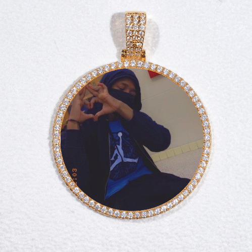 MEDIUM 3D CIRCLE CUSTOM PICTURE PENDANT