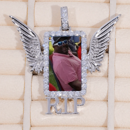 RIP WING 3D CUSTOM PICTURE PENDANT