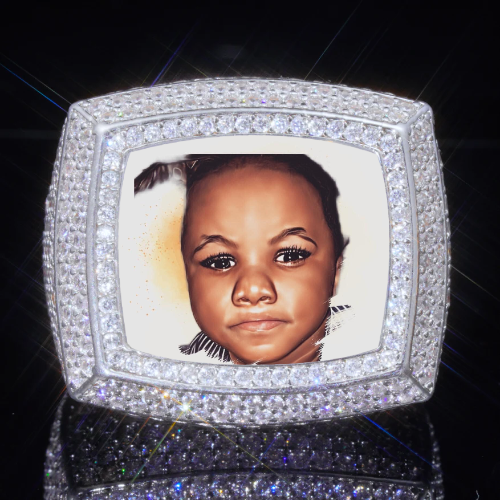 3D CUSTOM PICTURE ICED RING