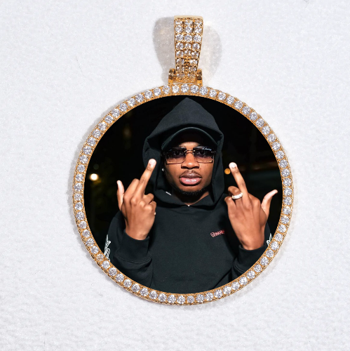MEDIUM 3D CIRCLE CUSTOM PICTURE PENDANT