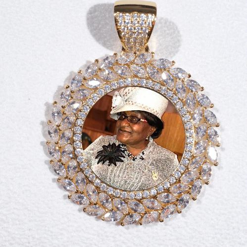 Large 3D Wheat Ear Custom Picture Pendant