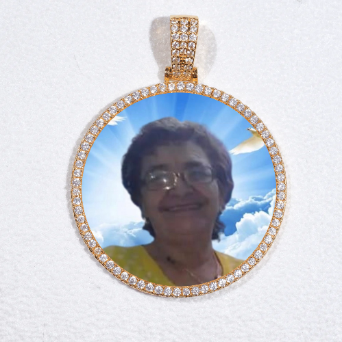 MEDIUM 3D CIRCLE CUSTOM PICTURE PENDANT