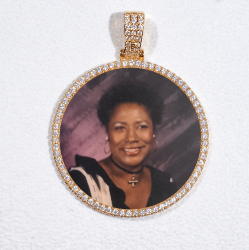 MEDIUM 3D CIRCLE CUSTOM PICTURE PENDANT