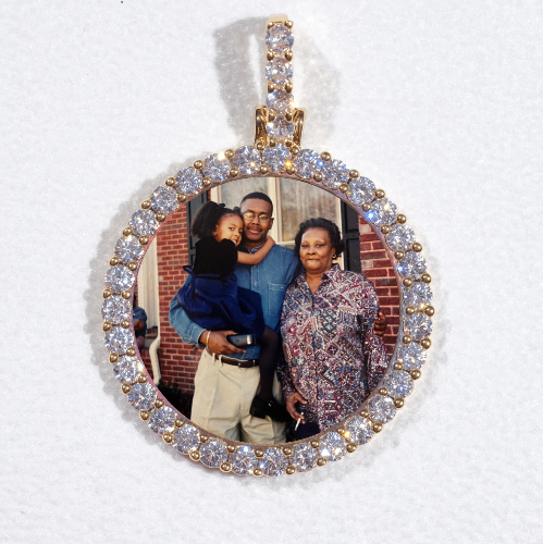 3D CIRCLE CUSTOM PICTURE PENDANT SMALL SIZE