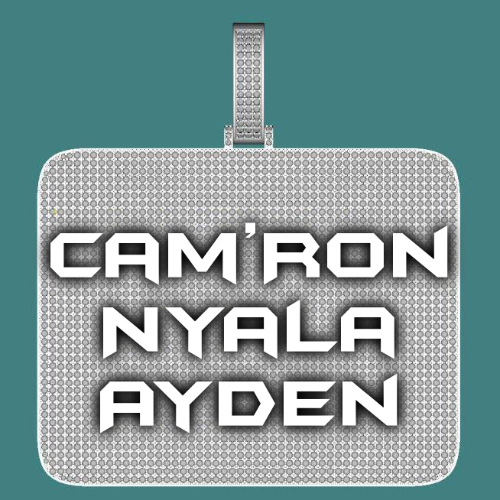 CUSTOM LETTER NECKLACE 3D BIG SQUARE