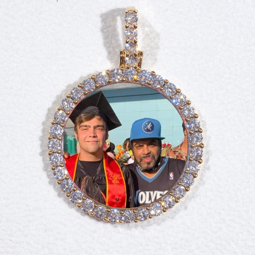 3D CIRCLE CUSTOM PICTURE PENDANT SMALL SIZE