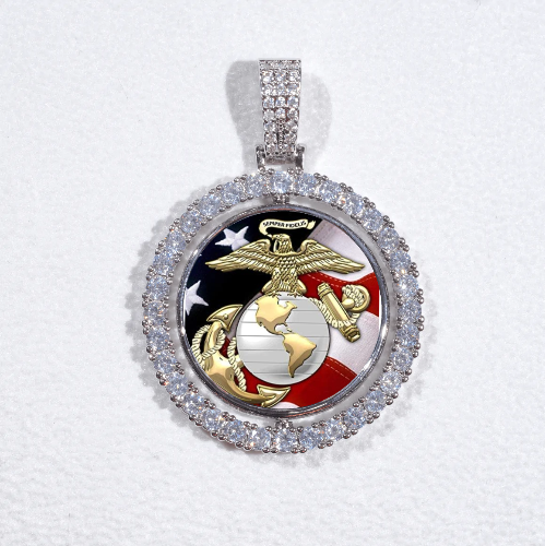 3D Spinning 2-Faced Custom Picture Pendant