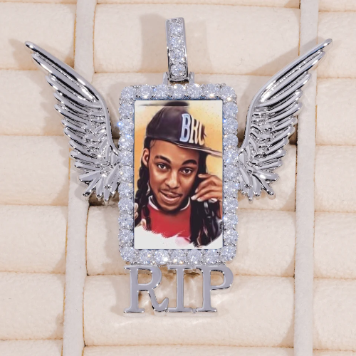 RIP WING 3D CUSTOM PICTURE PENDANT