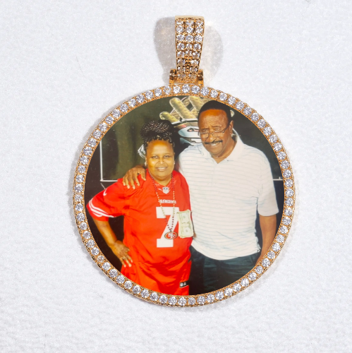 MEDIUM 3D CIRCLE CUSTOM PICTURE PENDANT