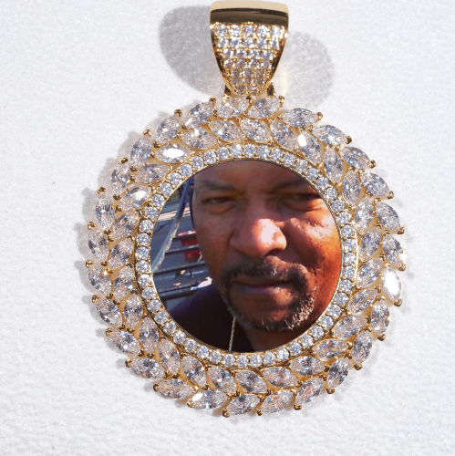 Large 3D Wheat Ear Custom Picture Pendant