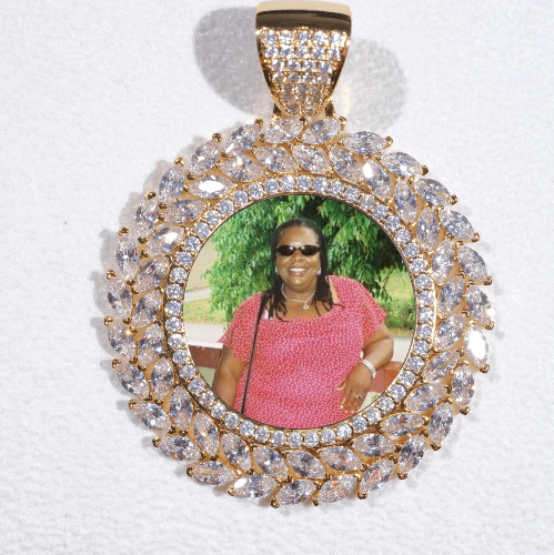 Large 3D Wheat Ear Custom Picture Pendant