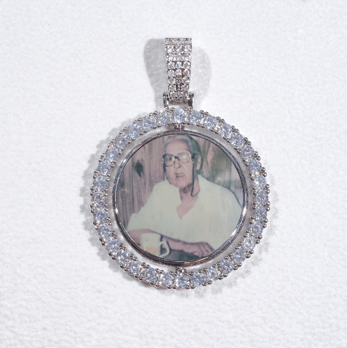 3D Spinning 2-Faced Custom Picture Pendant