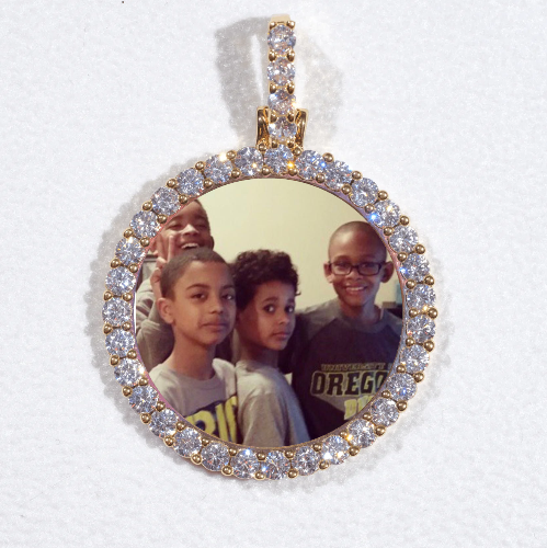 3D CIRCLE CUSTOM PICTURE PENDANT SMALL SIZE