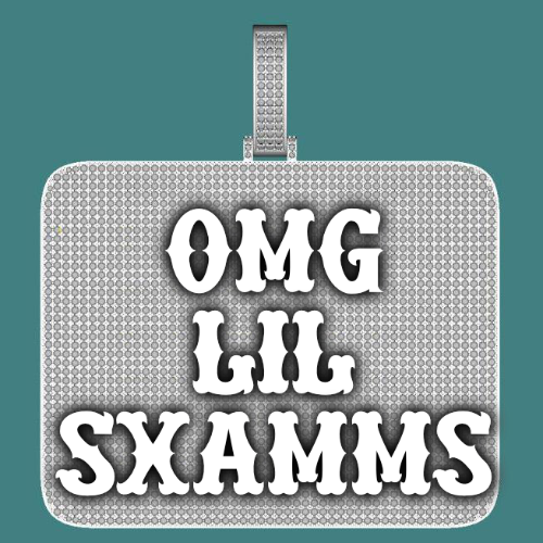CUSTOM LETTER NECKLACE 3D BIG SQUARE