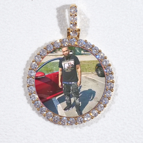 3D CIRCLE CUSTOM PICTURE PENDANT SMALL SIZE