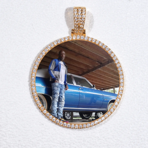 MEDIUM 3D CIRCLE CUSTOM PICTURE PENDANT