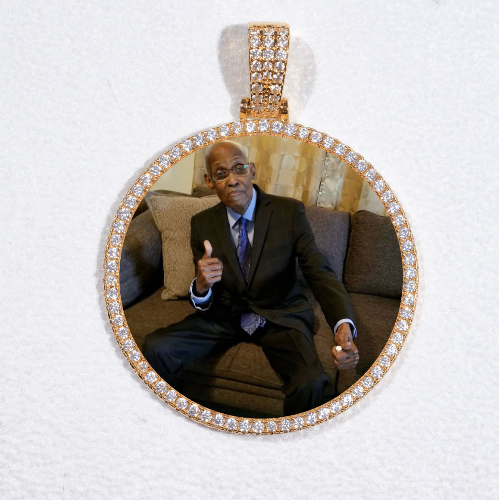 MEDIUM 3D CIRCLE CUSTOM PICTURE PENDANT