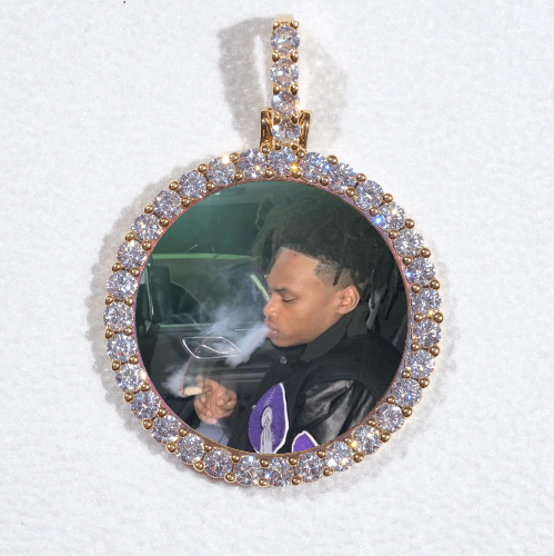 3D CIRCLE CUSTOM PICTURE PENDANT SMALL SIZE
