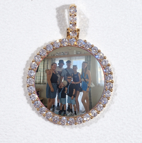 3D CIRCLE CUSTOM PICTURE PENDANT SMALL SIZE