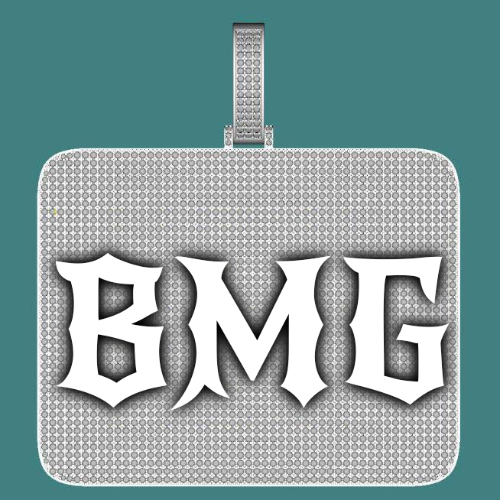 CUSTOM LETTER NECKLACE 3D BIG SQUARE