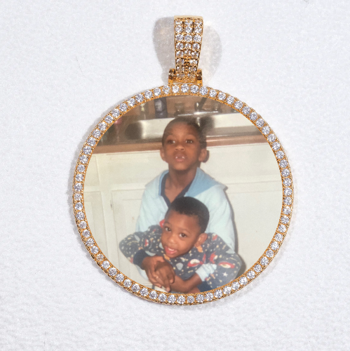 MEDIUM 3D CIRCLE CUSTOM PICTURE PENDANT