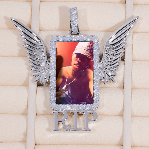 RIP WING 3D CUSTOM PICTURE PENDANT