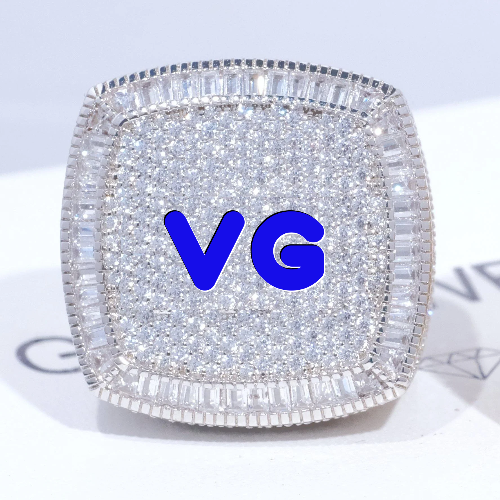 CUSTOM LETTER 3D ICED RING