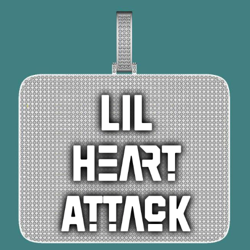 CUSTOM LETTER NECKLACE 3D BIG SQUARE