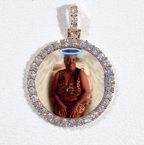 3D CIRCLE CUSTOM PICTURE PENDANT SMALL SIZE