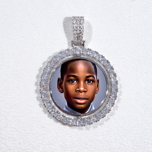 3D Spinning 2-Faced Custom Picture Pendant