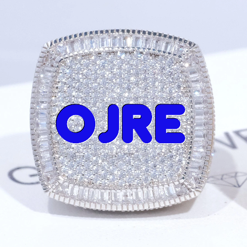 CUSTOM LETTER 3D ICED RING