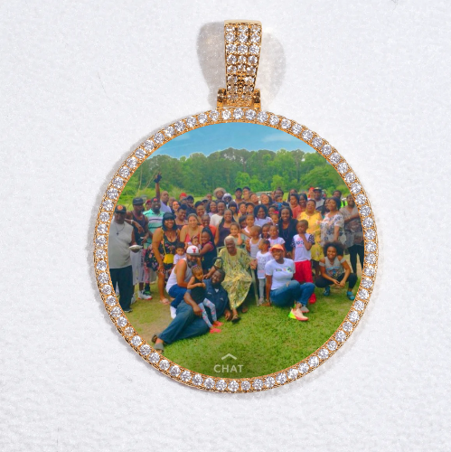 MEDIUM 3D CIRCLE CUSTOM PICTURE PENDANT