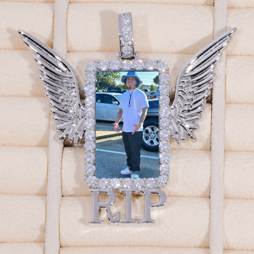 RIP WING 3D CUSTOM PICTURE PENDANT