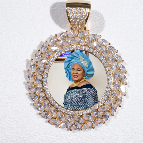 Large 3D Wheat Ear Custom Picture Pendant